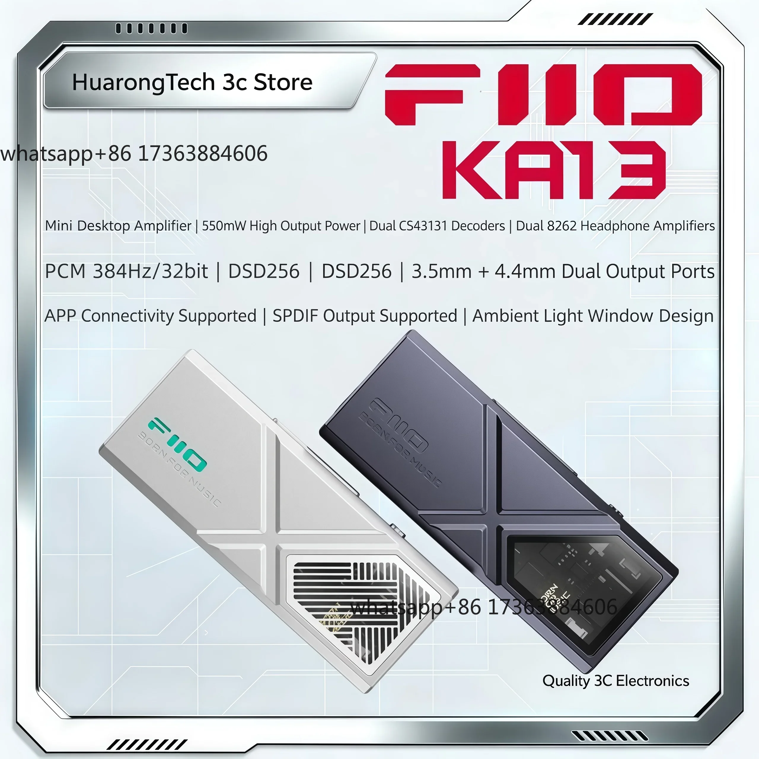 Headphone Amplifier Dac - KA13 USB DAC Kopfhörerverstärker Jade Sound
