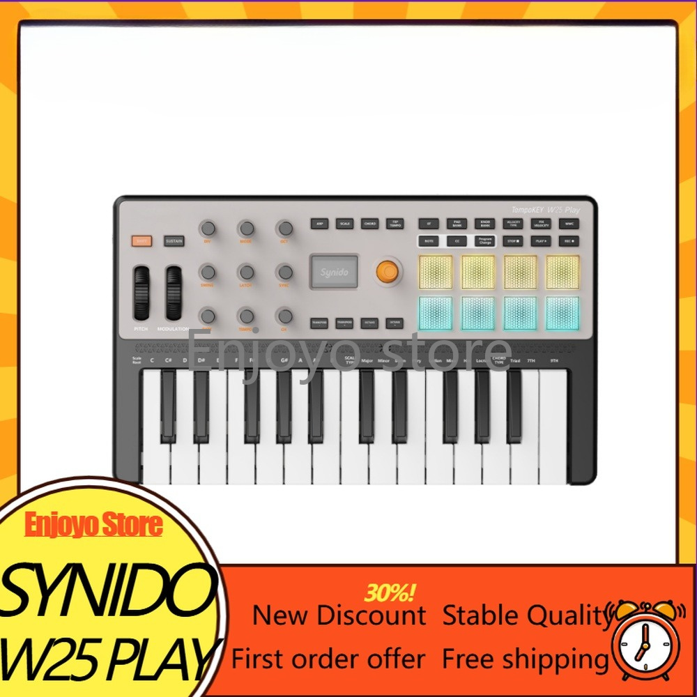 Synido TempoKEY W25 Play Kabel – Midi Controller Pad Bewertung und Preis