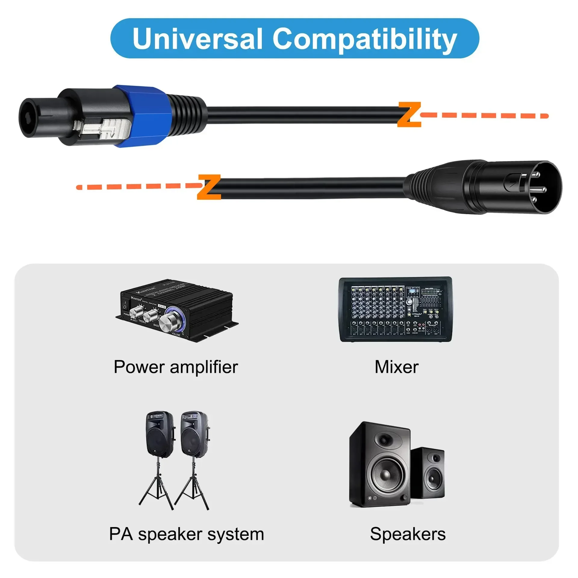 Speakon-auf-XLR-Kabel, Audio-B – Audio Music Dj Bewertung und Preis