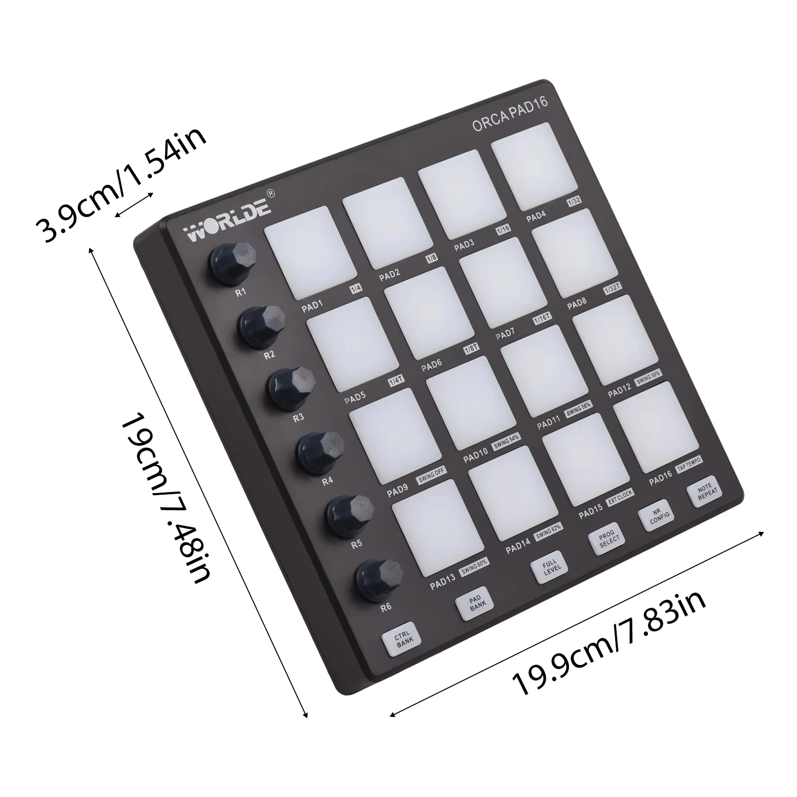 WORLDE ORCA PAD16 MIDI-Control – Midi Controller Pad Bewertung und Preis